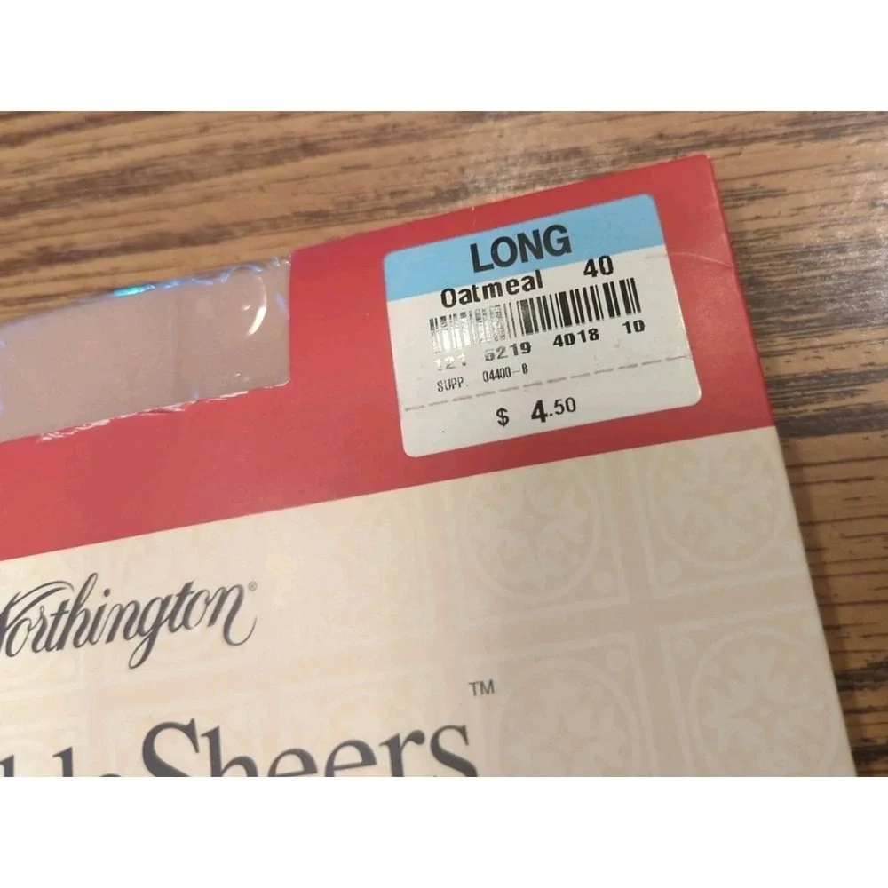 Vintage‎ New Worthington Sensible Shears Pantyhose Long Oatmeal Control Top